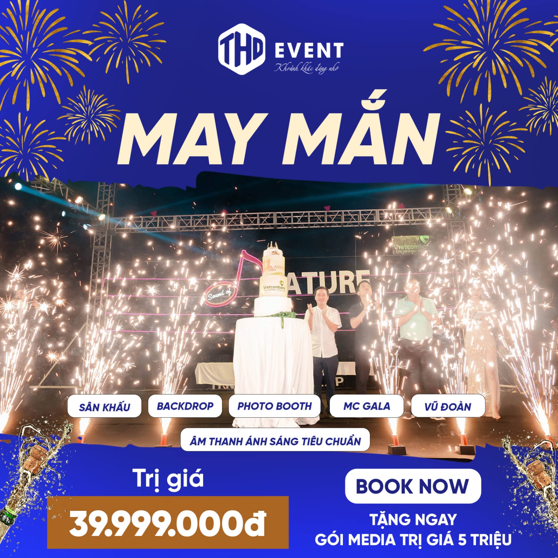 Gói Sản Phẩm Tổ Chức Sự Kiện Year End Party "may Mắn" Bữa Tiệc Cuối Năm đáng Nhớ Với Các Dịch Vụ Chất Lượng Cao