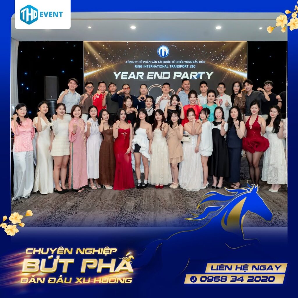 To chuc tiec cuoi nam year end party soi dong cho doanh nghiep