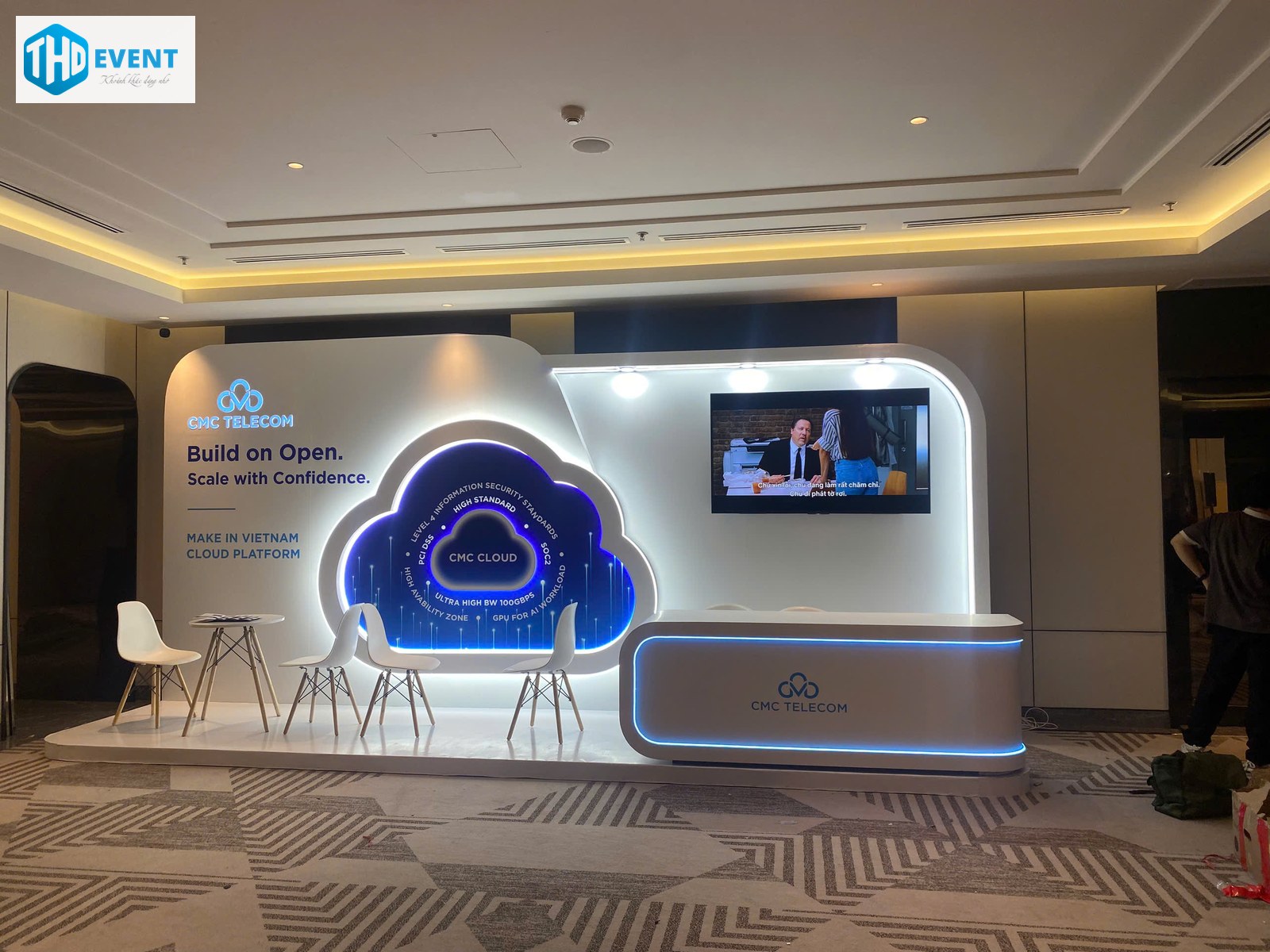 Gian hàng CMC Telecom trong thư viện ảnh dự án THD