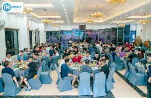 Bố trí bàn tiệc trong bộ ảnh dự án MASAN 2026