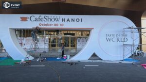 Lối vào Cafe Show Hanoi tại VEC trong bộ ảnh THD tháng 10/2026