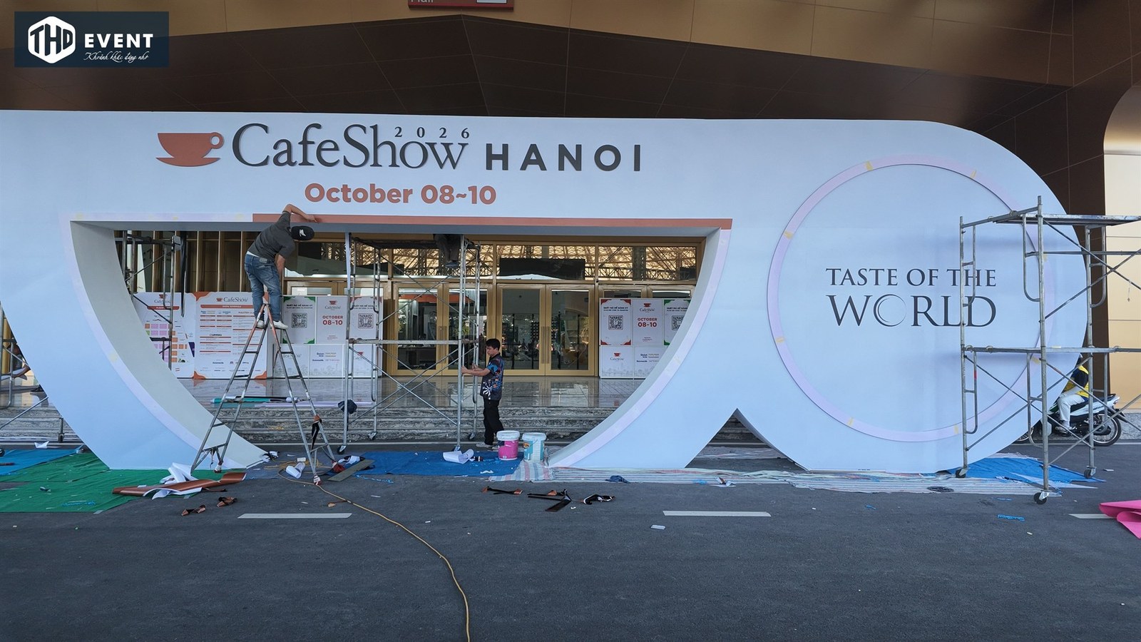 Lối vào Cafe Show Hanoi tại VEC trong bộ ảnh THD tháng 10/2026